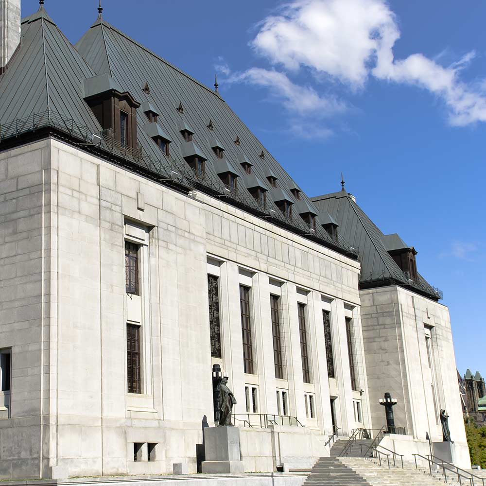 exterior of supreme court building in ottawa ontario